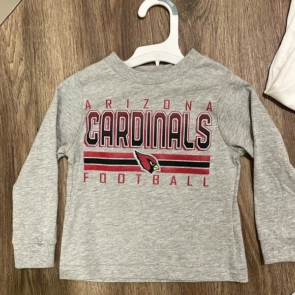 New Kids NFL Team Apparel Arizona Cardinals 3 piece set 18 Months White and grey - Picture 2 of 14